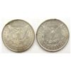 Image 2 : 1884 & 1897 MORGAN SILVER DOLLARS BU