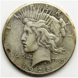 1928 PEACE DOLLAR VG