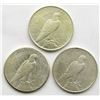 Image 2 : 1922 P-D-S PEACE DOLLARS; CIRC'S