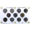 Image 1 : COMPLETE SET WWII GEM BU WAR TIME SILVER NICKEL S