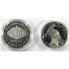 Image 2 : 2 - PROOF SILVER COMMEM DOLLARS;