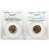Image 1 : 2-PCGS BUFFALO NICKELS: 1938-D MS66