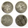 Image 1 : 4-THREE CENT SILVER COINS