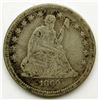 Image 1 : 1860-O SEATED QUARTER VG