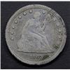Image 1 : 1862 SEATED QUARTER- VF
