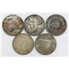 Image 1 : 5-CANADA SILVER DOLLARS: