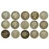 Image 1 : BARBER DIME LOT of 15 COINS