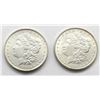 Image 1 : 1883-O & 1887 MORGAN DOLLARS BU