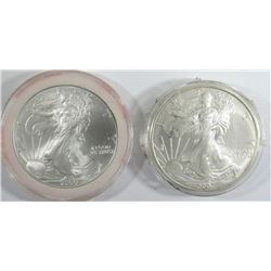 2000 & 2007 .999 SILVER ONE OUNCE EAGLE