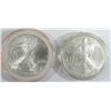 Image 1 : 2000 & 2007 .999 SILVER ONE OUNCE EAGLE