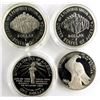 Image 2 : 3-SILVER COMMEM DOLLARS: