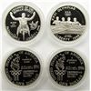Image 2 : 4- 1996 SILVER PROOF COMMEM DOLLARS: