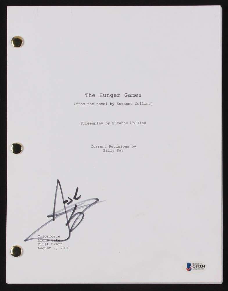 Josh Hutcherson Signed The Hunger Games Full Movie Script