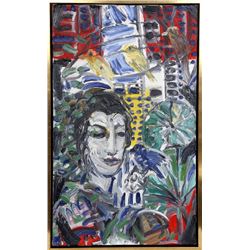 Hunt Slonem, Liz Christy Garden (Houston and Bowery), Oil Painting