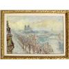 Image 1 : Dimitrie Berea, Notre Dame Cathedral in Snow at Paris, Oil Painting