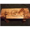 Image 2 : Hand Made Wood Burned Cribbage Board