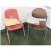 Image 1 : Qty 2 Desks with Attached Chairs (RM-205)