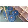 Image 2 : Qty 4 Stools (some w/damage along edges) (RM-207)