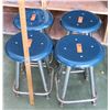 Image 1 : Qty 4 Stools (some w/damage along edges) (RM-207)