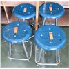 Image 1 : Qty 4 Stools (some w/damage along edges) (RM-207)