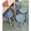 Image 1 : Qty 4 Stools (some w/damage along edges) (RM-207)