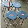 Image 1 : Qty 4 Stools (some w/damage along edges) (RM-207)