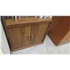 Image 2 : Tall Wooden Shelving Unit w/ Bottom Cabinet & Misc Books (RM-301)
