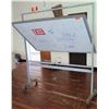 Image 1 : Rolling Reversible Metal-Frame Whiteboard Chalk Board (RM-Theater)