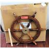Image 1 : Wooden Nautical Ship Wheel (RM-Theater)
