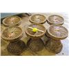Image 1 : Qty 6 Woven Rattan Stools (RM-Theater)