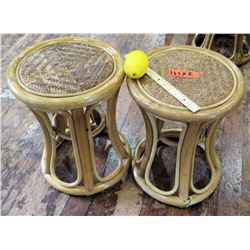 Qty 2 Woven Stools (RM-Theater)