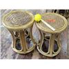 Image 1 : Qty 2 Woven Stools (RM-Theater)