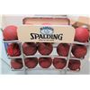 Image 1 : Qty 15 Spaulding NFHSU Basketballs in Metal Rack (RM-Gym)