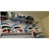 Image 25 : Qty 74 Blue Riddell Football Helmets w/ Face Guards (RM-Gym)