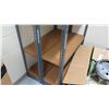 Image 4 : Qty 4 Metal-Framed Shelving Units 36"W x 12"D x 84"H (RM-Music)