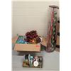 Image 1 : Misc. Lot of Christmas Decorations, Wrapping Paper, Ribbons (RM-Music)