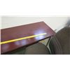 Image 2 : Long Wooden Table w/ Rolling Office Chair (RM-101)