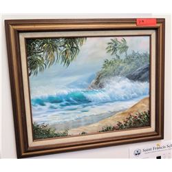 Framed Art: Ocean Scene 25.5" x 21" (RM-101)