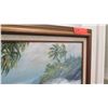 Image 4 : Framed Art: Ocean Scene 25.5" x 21" (RM-101)