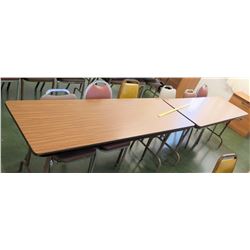 Qty 2 Utility Tables & 6 Chairs (RM-114)