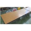 Image 2 : Qty 2 Utility Tables & 6 Chairs (RM-114)