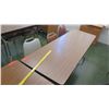 Image 3 : Qty 2 Utility Tables & 6 Chairs (RM-114)