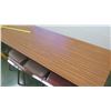 Image 2 : Qty 2 Utility Tables & 6 Chairs (RM-114)