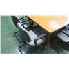 Image 2 : Qty 2 Wooden Tables & 9 Upholstered Reception Chairs (RM-113)