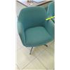 Image 2 : Qty 4 Upholstered Green Swivel Chairs (RM-102)