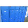 Image 3 : Blue 24-Compartment Metal Storage Lockers