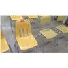 Image 3 : Qty 19 Yellow Plastic Chairs w/ Metal Frame (RM-123)