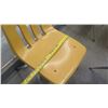 Image 8 : Qty 19 Yellow Plastic Chairs w/ Metal Frame (RM-123)