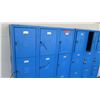 Image 2 : Blue 24-Compartment Metal Storage Lockers