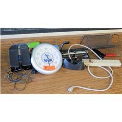 Speakers, Clock, Misc. Office Supplies (RM-321)